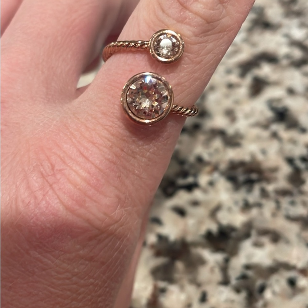 Swarovski Gold Crystal Wrap Ring